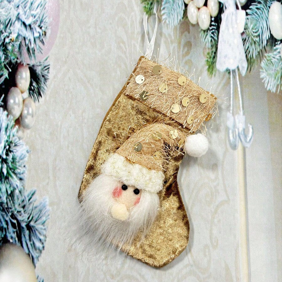 3pcs Christmas Decoration Stoc - Christmas Stocking Hanging 评论和价格