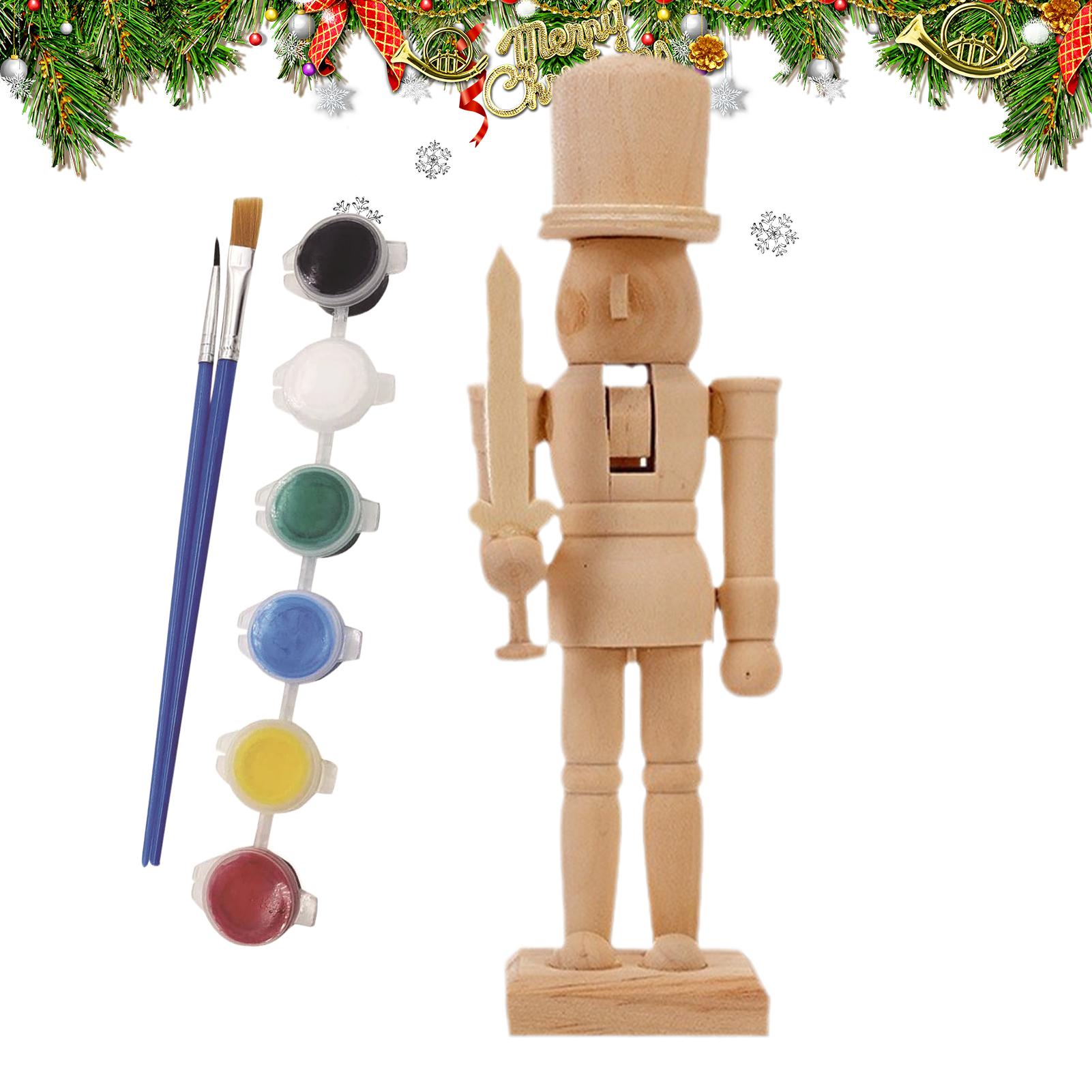 Paint Your Own Wooden Nutcrack - Nutcracker Figurine 评论和价格