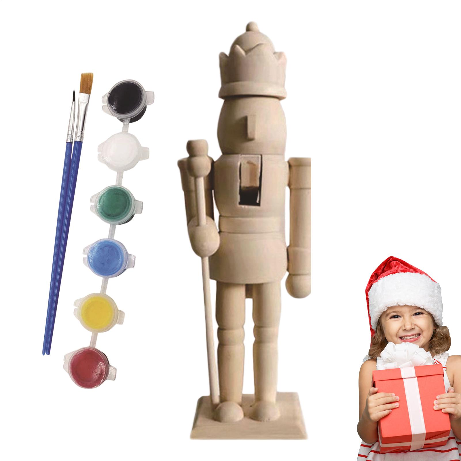 Paint Your Own Wooden Nutcrack - Nutcracker Figurine 评论和价格