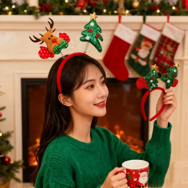 1-5PCS Christmas Reindeer Antl - Reindeer Antlers Headband 评论和价格