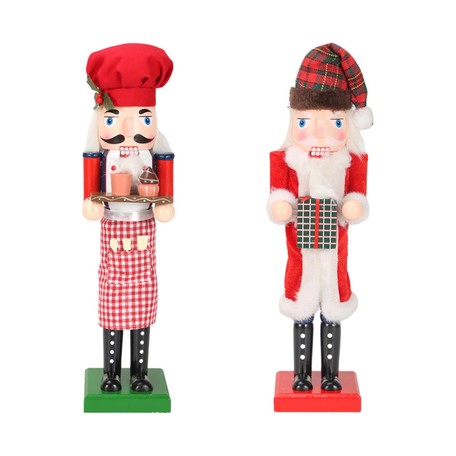 36cm Wooden Nutcracker Ornamen - Nutcracker Figurine 评论和价格