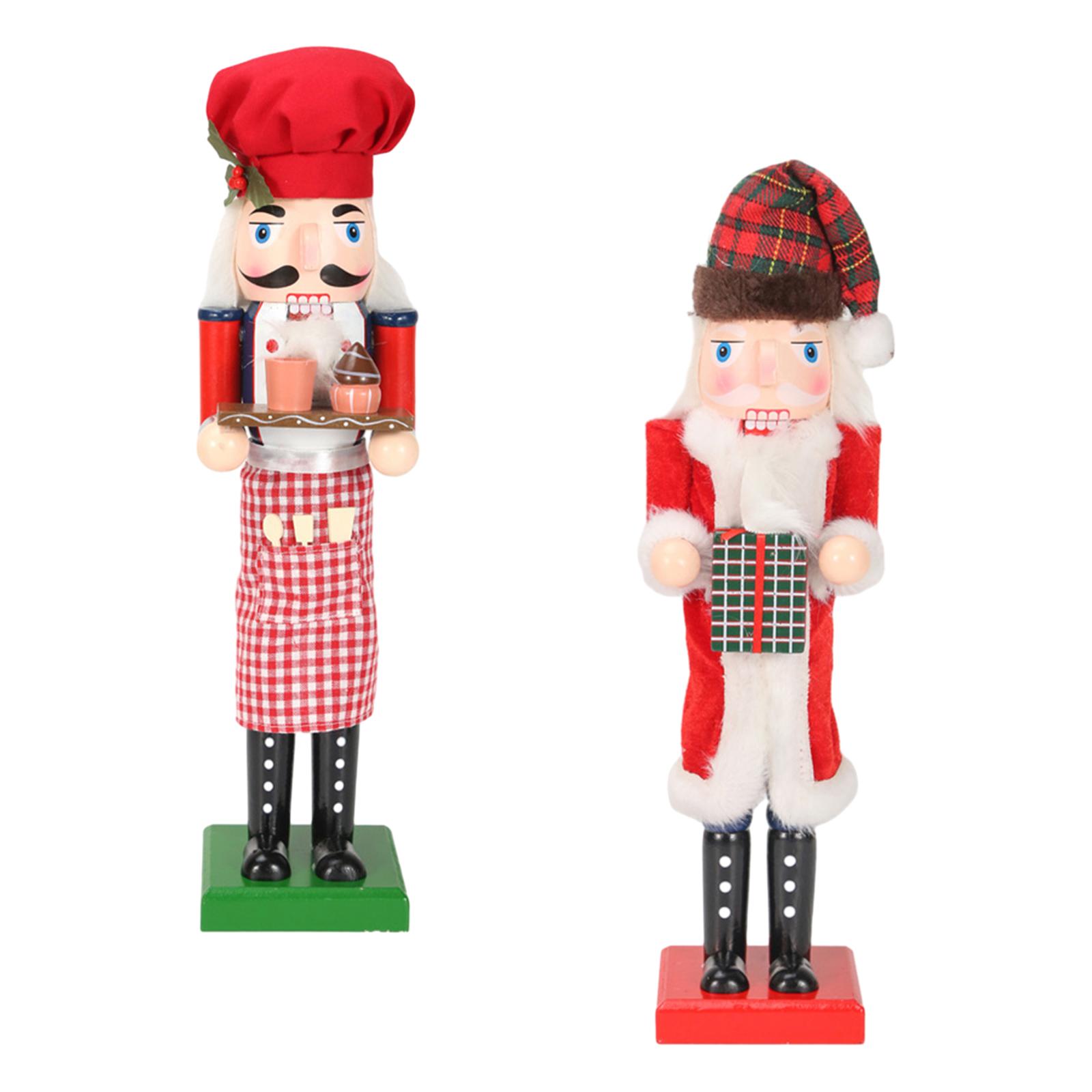 36cm Wooden Nutcracker Ornamen - Nutcracker Figurine 评论和价格