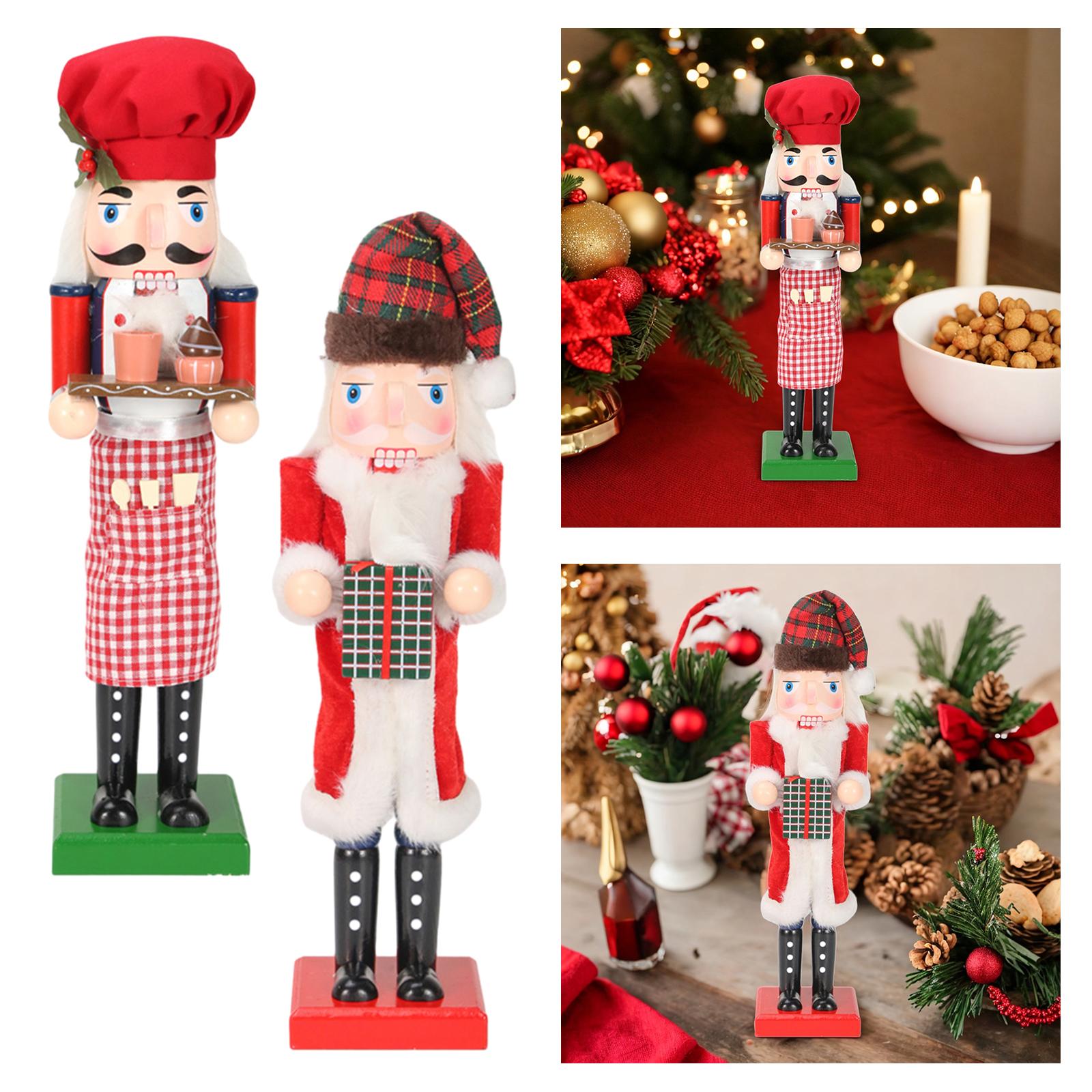 36cm Wooden Nutcracker Ornamen - Nutcracker Figurine 评论和价格
