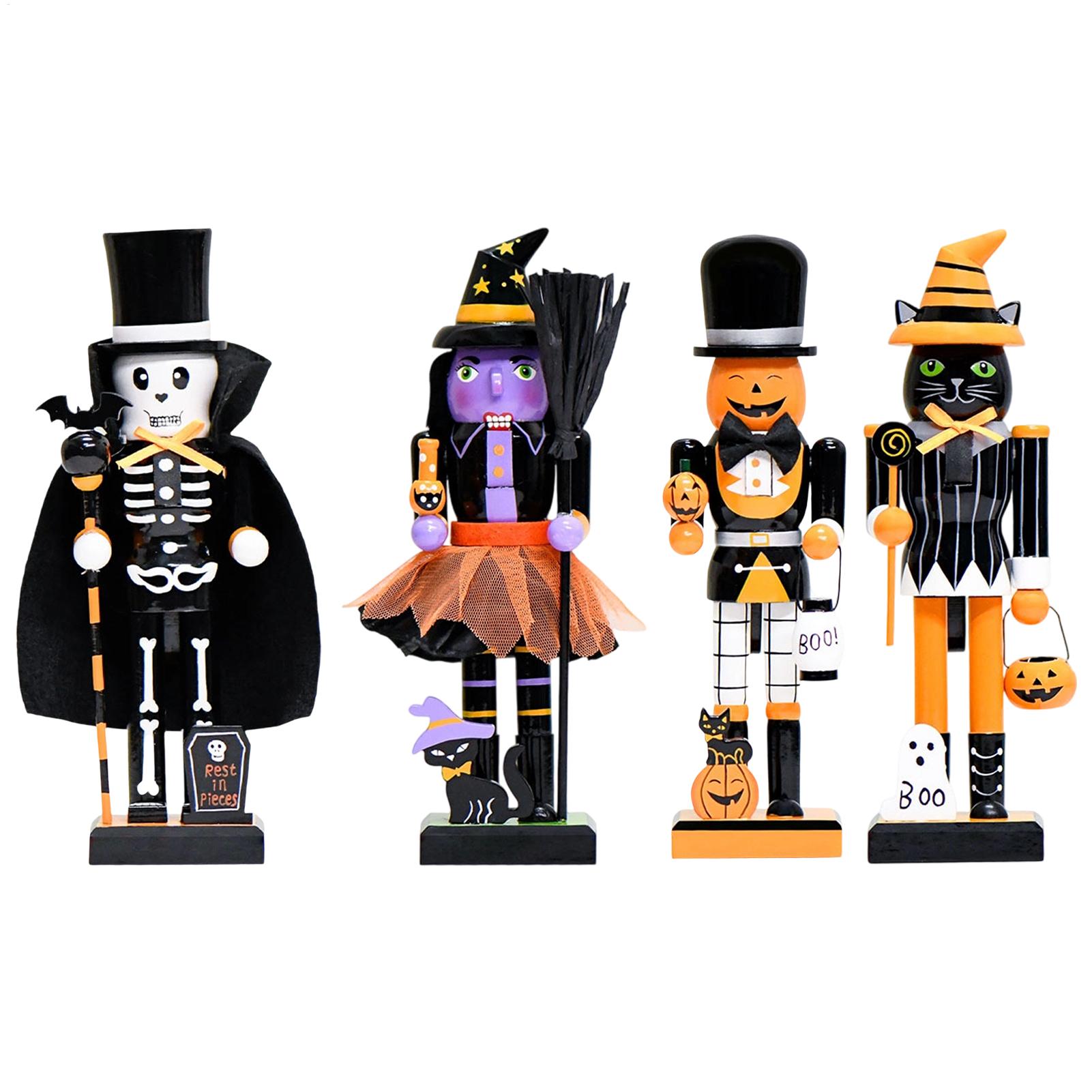 Halloween Wooden Nutcracker Ho - Nutcracker Figurine 评论和价格