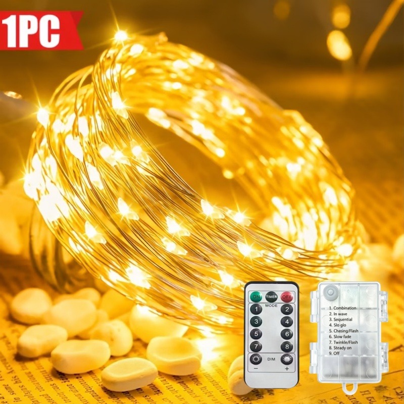 10M Remote Control Waterproof  - Led Fairy String Lights 评论和价格
