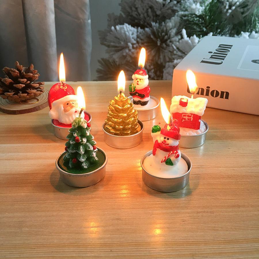 3Pcs Christmas Decorative Cand - Holiday Candle Set 评论和价格