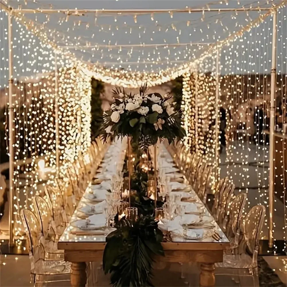 Battery Power 3/6m Curtain LED - Led Fairy String Lights 评论和价格