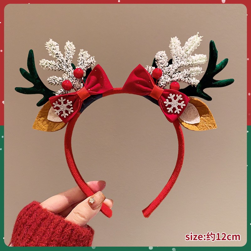 Christmas Headband Cute Reinde - Reindeer Antlers Headband 评论和价格