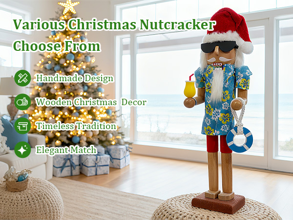 14 Inch Wooden Nutcracker Deco - Nutcracker Figurine 评论和价格