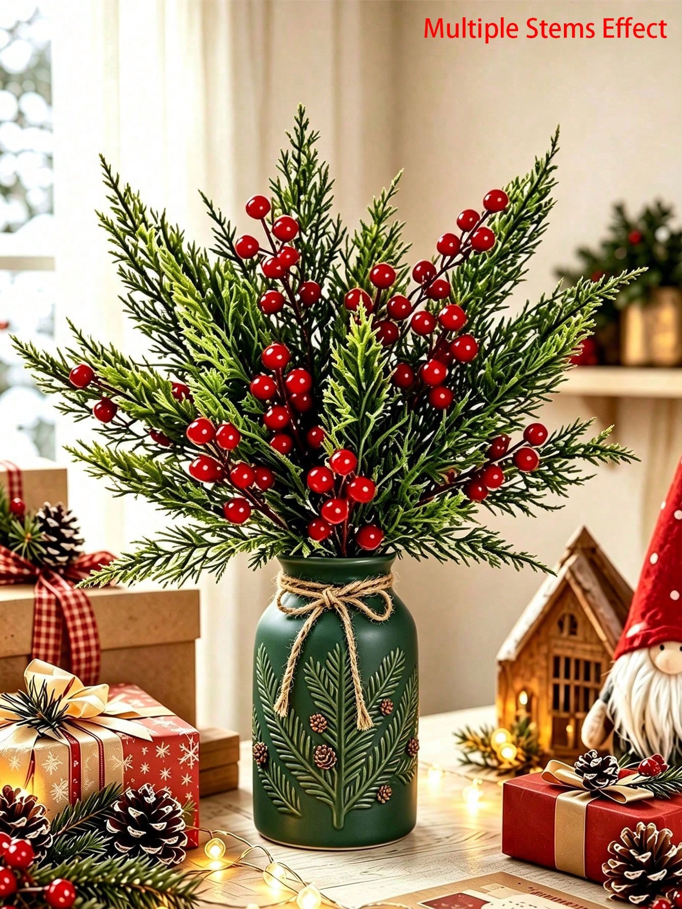 20pcs Artificial Pine Branches - Christmas Tree Artificial 评论和价格