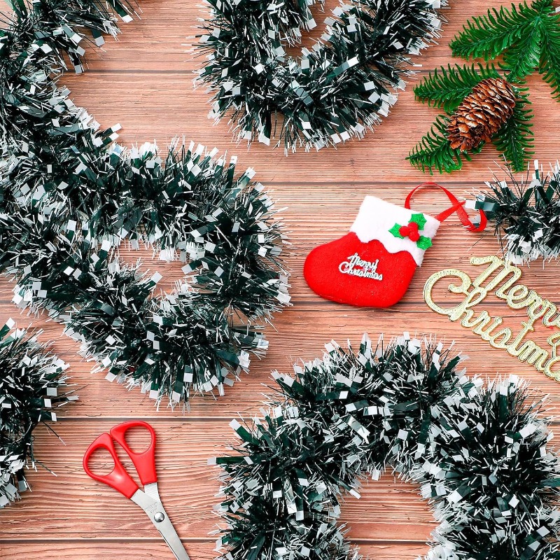 2/20m Christmas Ribbon Garland - Tinsel Garland Decoration 评论和价格