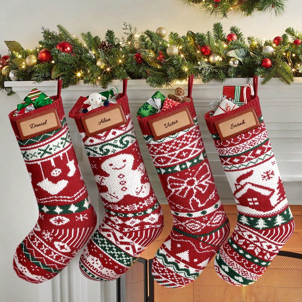 Christmas Stockings Knitted 18 - Christmas Stocking Hanging 评论和价格