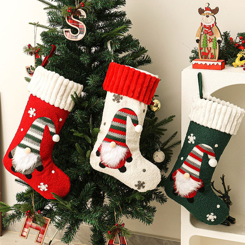 New Oft Plush Christmas Stocki - Christmas Stocking Hanging 评论和价格