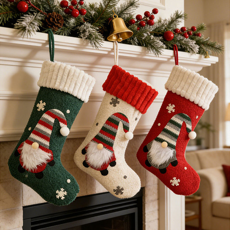 New Oft Plush Christmas Stocki - Christmas Stocking Hanging 评论和价格
