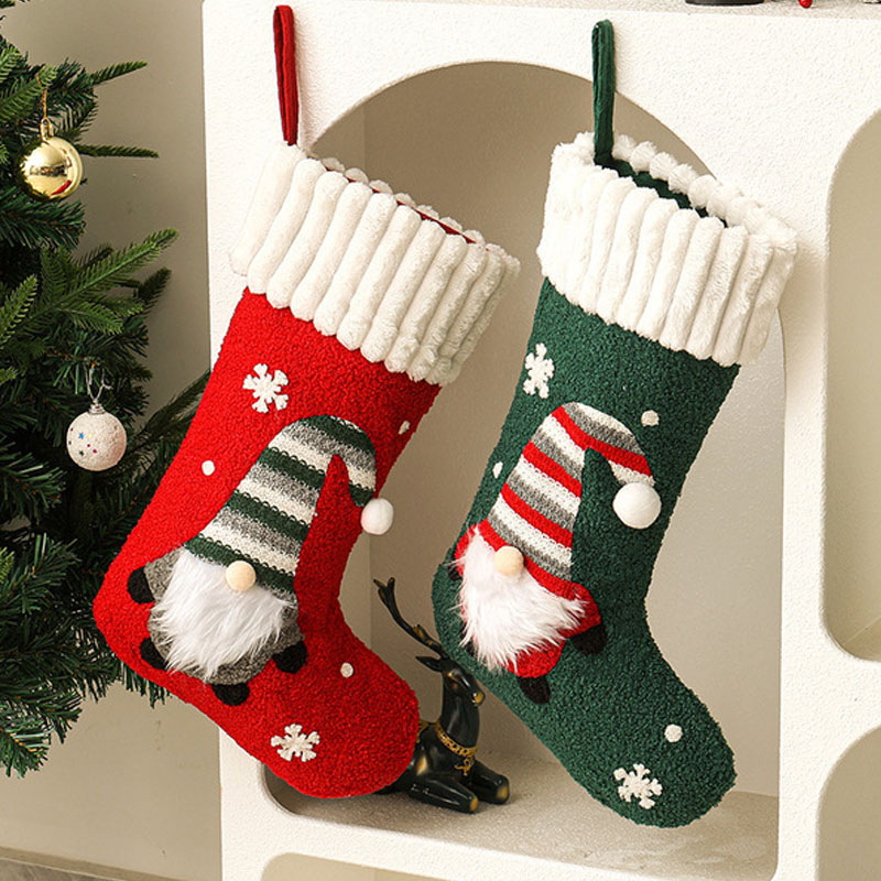 New Oft Plush Christmas Stocki - Christmas Stocking Hanging 评论和价格